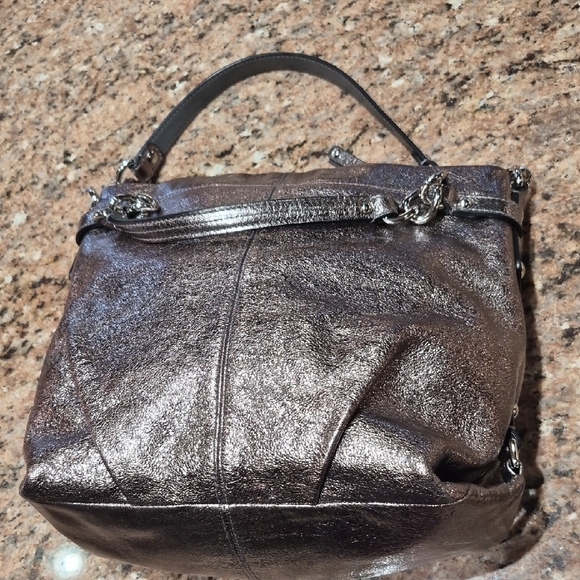 Coach Metallic Bronze Shoulder Bag with Wallet F17165 - Picture 14 of 15